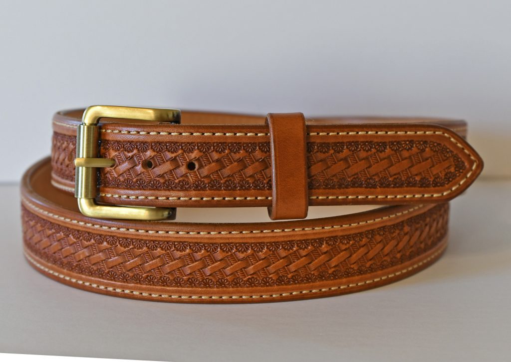 Basket Stamped Belt