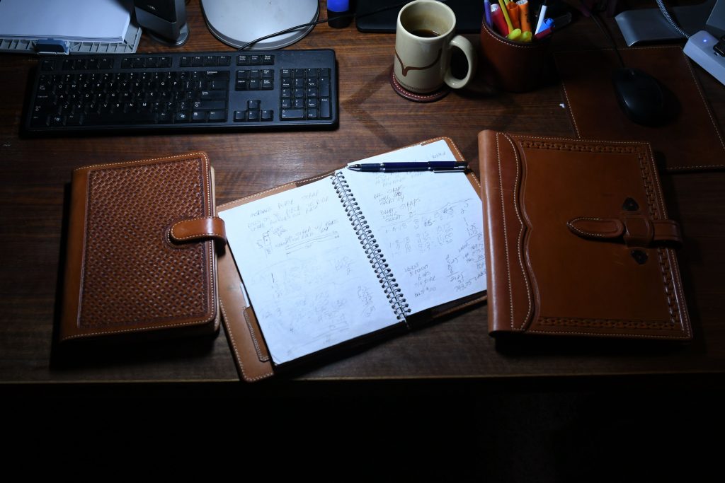 Custom leather notebooks