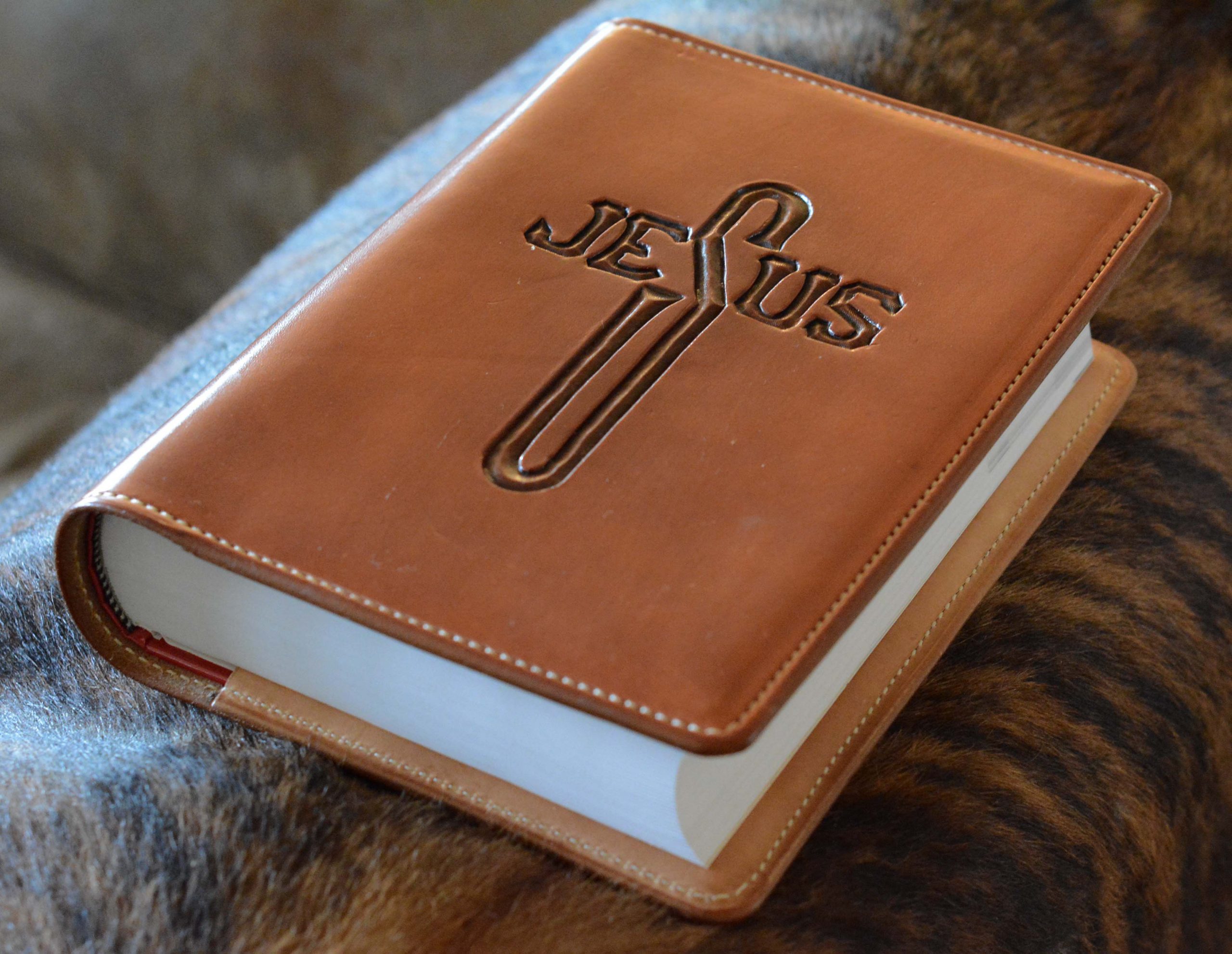 Bible Cover Jesus Cross